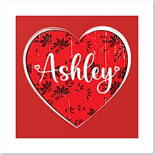 I Love Ashley First Name I Heart Ashley Posters and Art